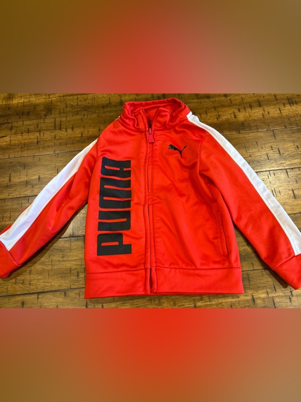 Puma Bright Red Athletic Zip Up
